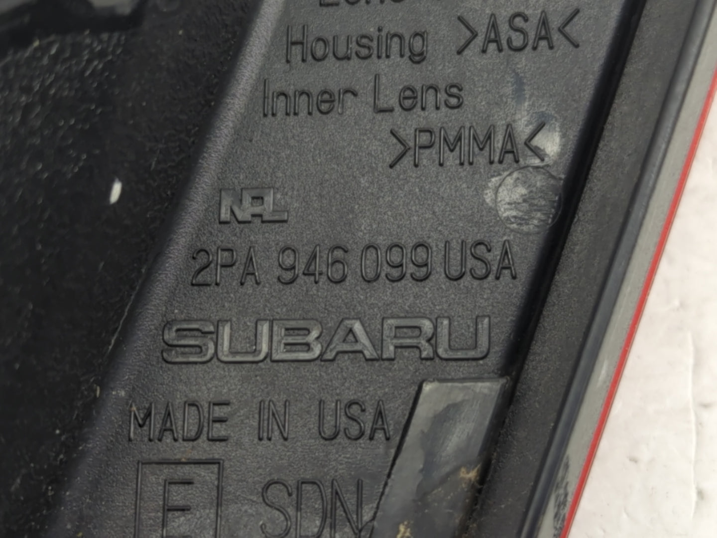 Tail Lights 2014 SUBARU LEGACY/ OUTBACK LEGACY - Oemusedautoparts1.com