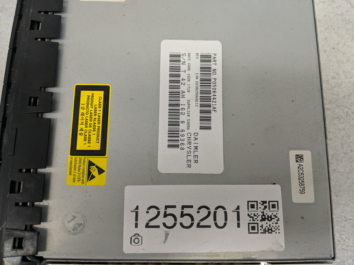 2007 Aftermarket Dodge/chrysler/jeep/ram Radio AM FM Cd Player Receiver Replacement P/N:P05064421AF Fits OEM Used Auto Parts
