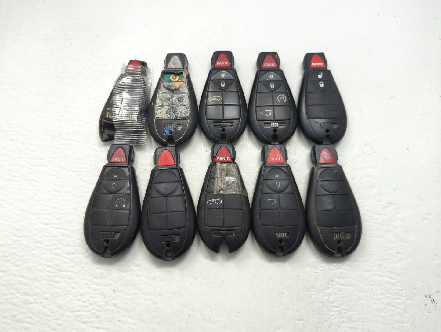 Lot of 10 Dodge Dodge/chrysler/jeep/ram Keyless Entry Remote Fob MIXED - Oemusedautoparts1.com
