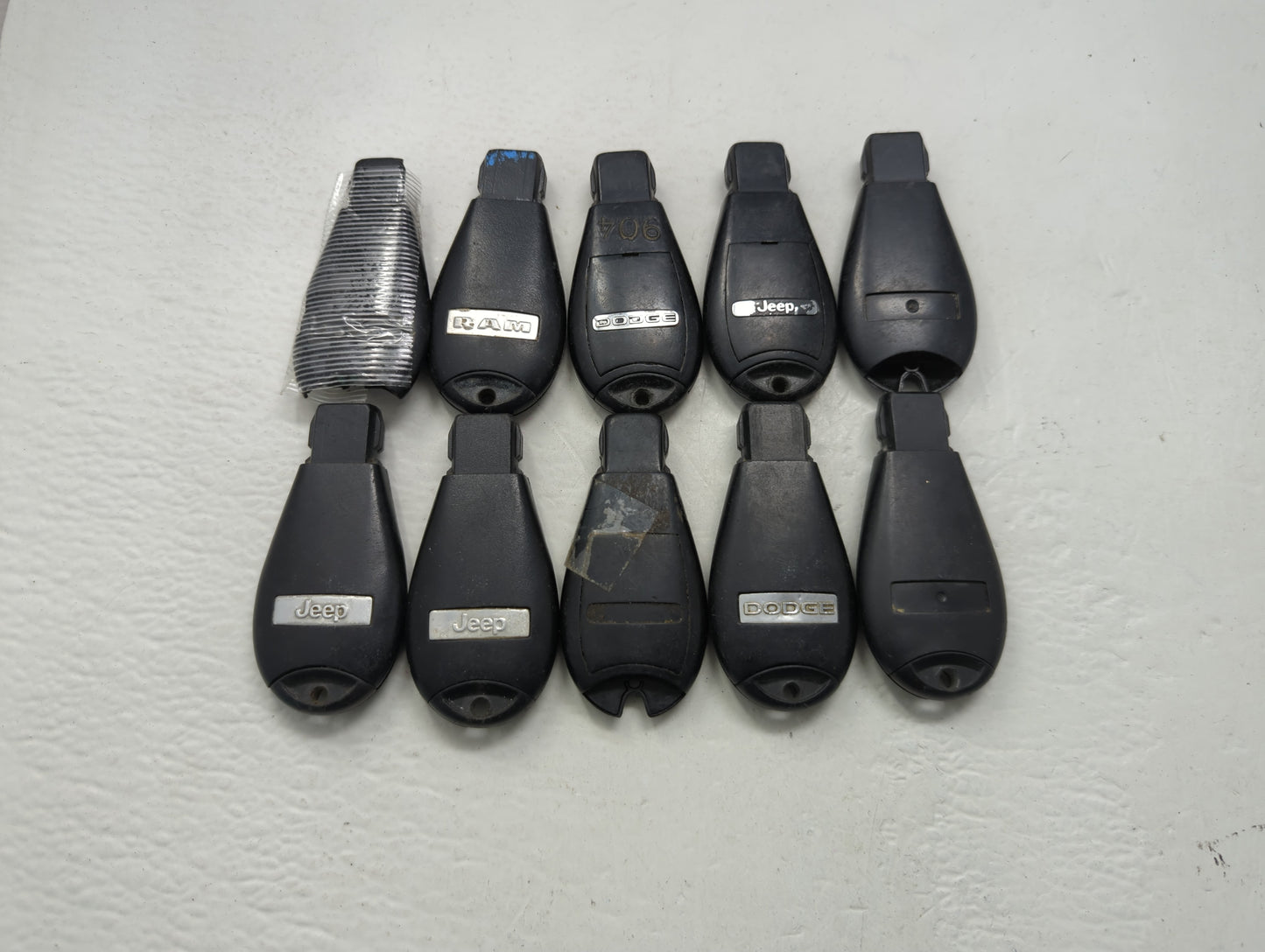 Lot of 10 Dodge Dodge/chrysler/jeep/ram Keyless Entry Remote Fob MIXED - Oemusedautoparts1.com