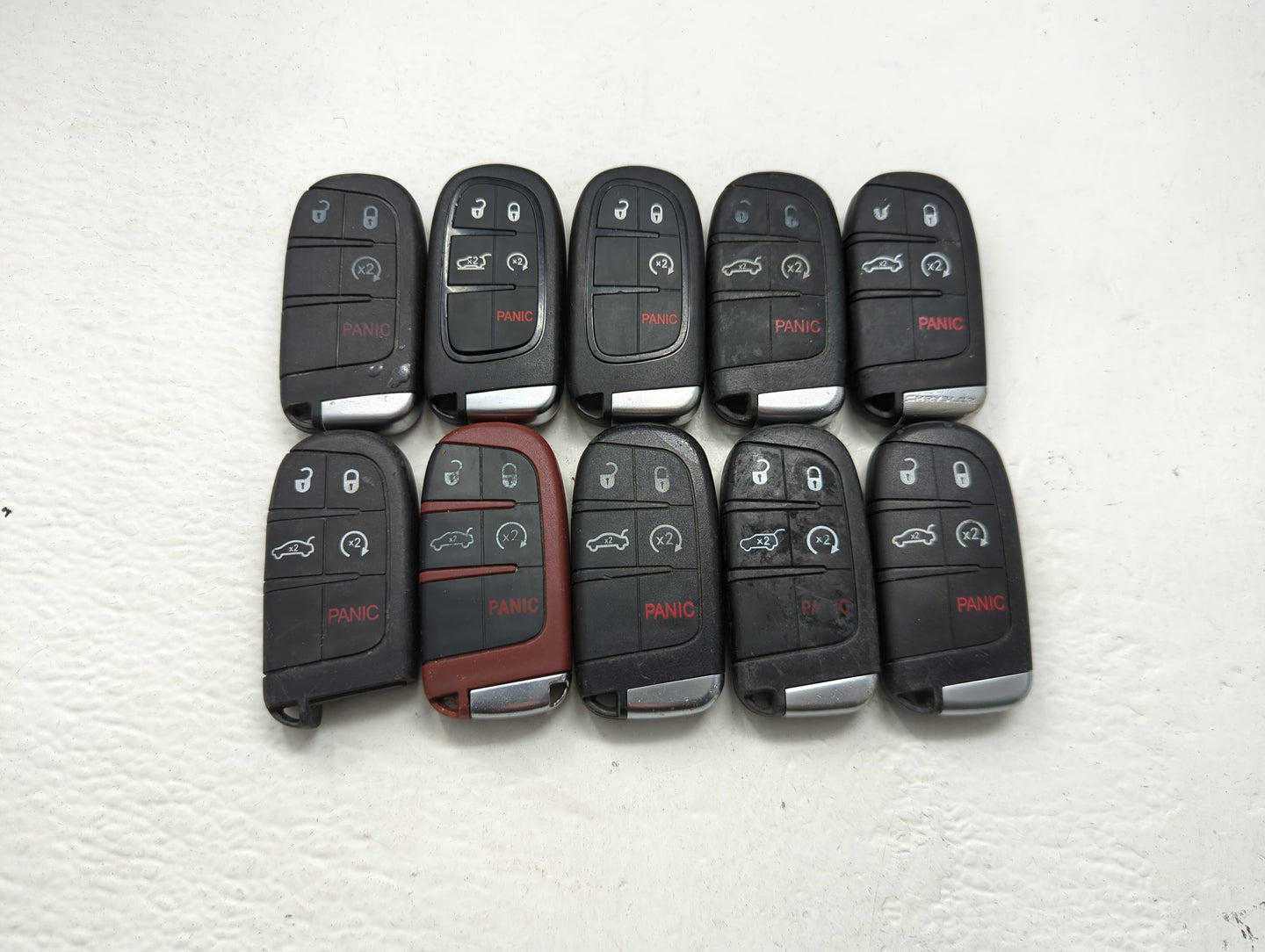 Lot of 10 Aftermarket Dodge/chrysler/jeep/ram Keyless Entry Remote Fob - Oemusedautoparts1.com