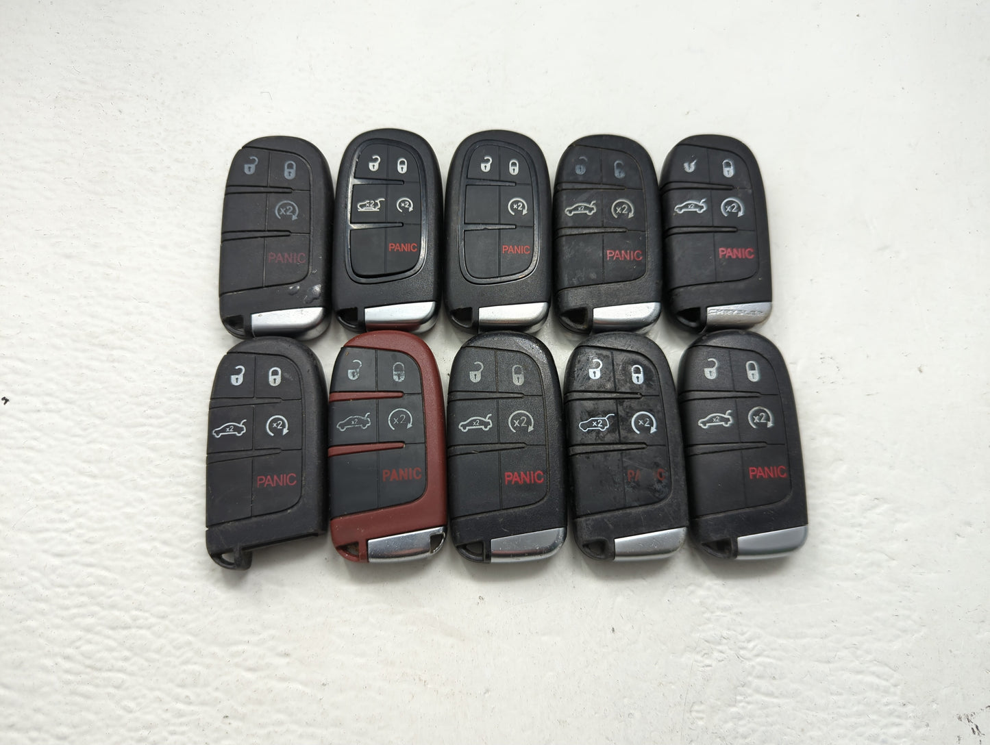 Lot of 10 Aftermarket Dodge/chrysler/jeep/ram Keyless Entry Remote Fob - Oemusedautoparts1.com