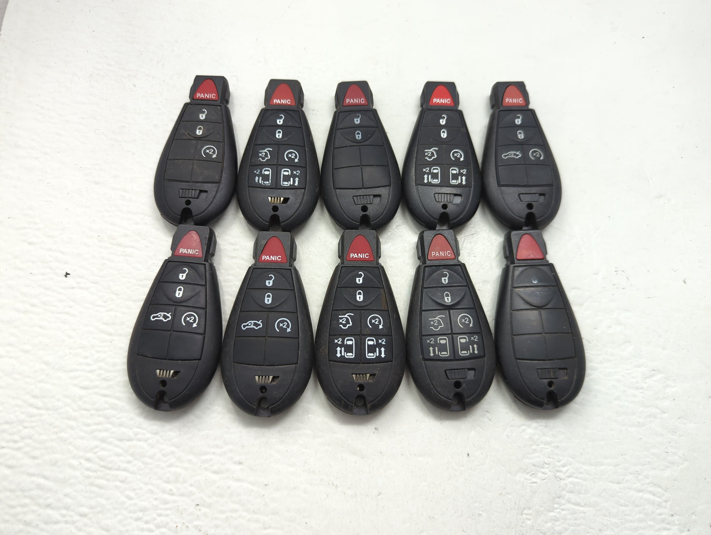 Lot of 10 Aftermarket Dodge/chrysler/jeep/ram Keyless Entry Remote Fob - Oemusedautoparts1.com