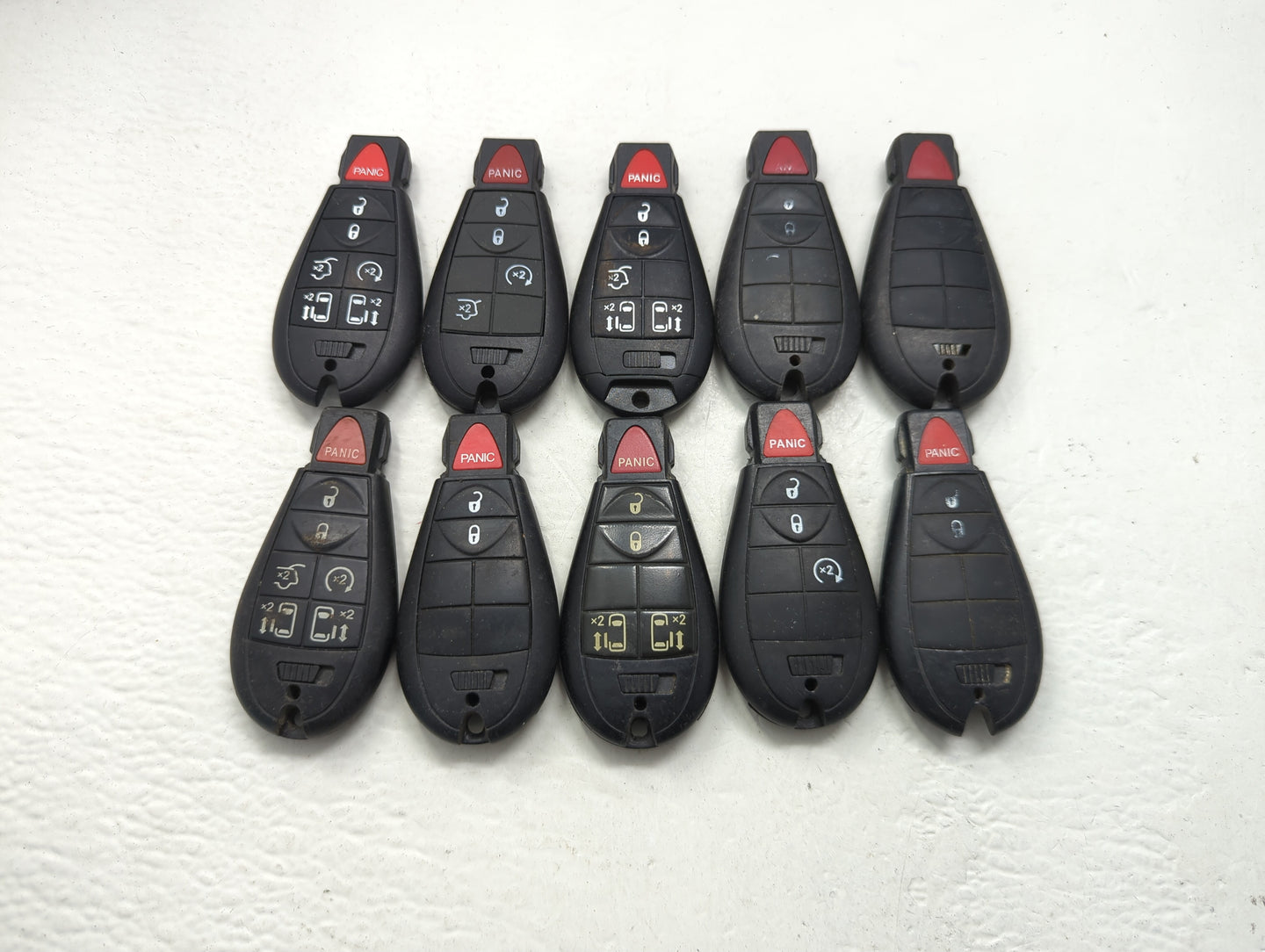 Lot of 10 Aftermarket Dodge/chrysler/jeep/ram Keyless Entry Remote Fob - Oemusedautoparts1.com