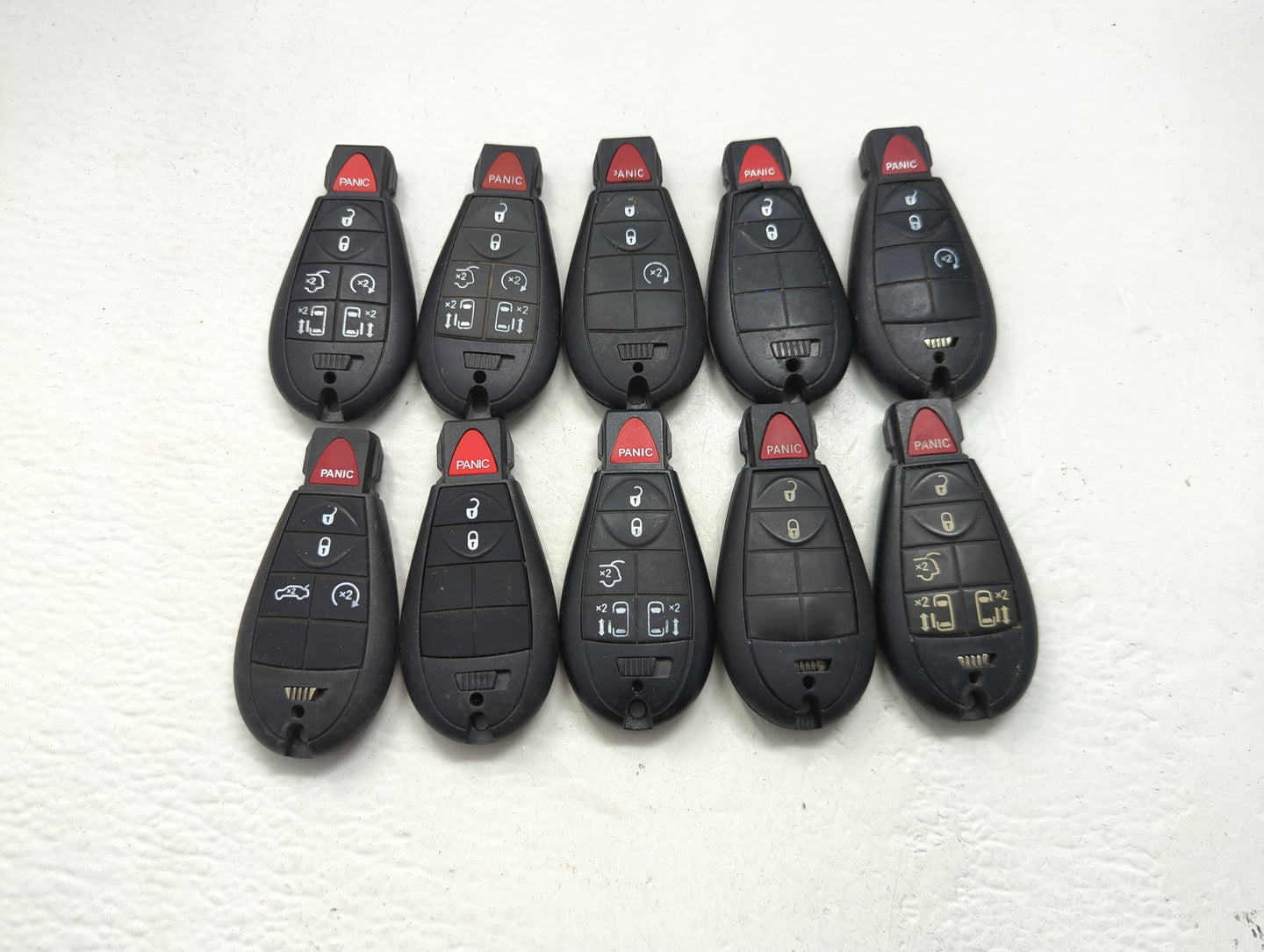 Lot of 10 Aftermarket Dodge/chrysler/jeep/ram Keyless Entry Remote Fob - Oemusedautoparts1.com