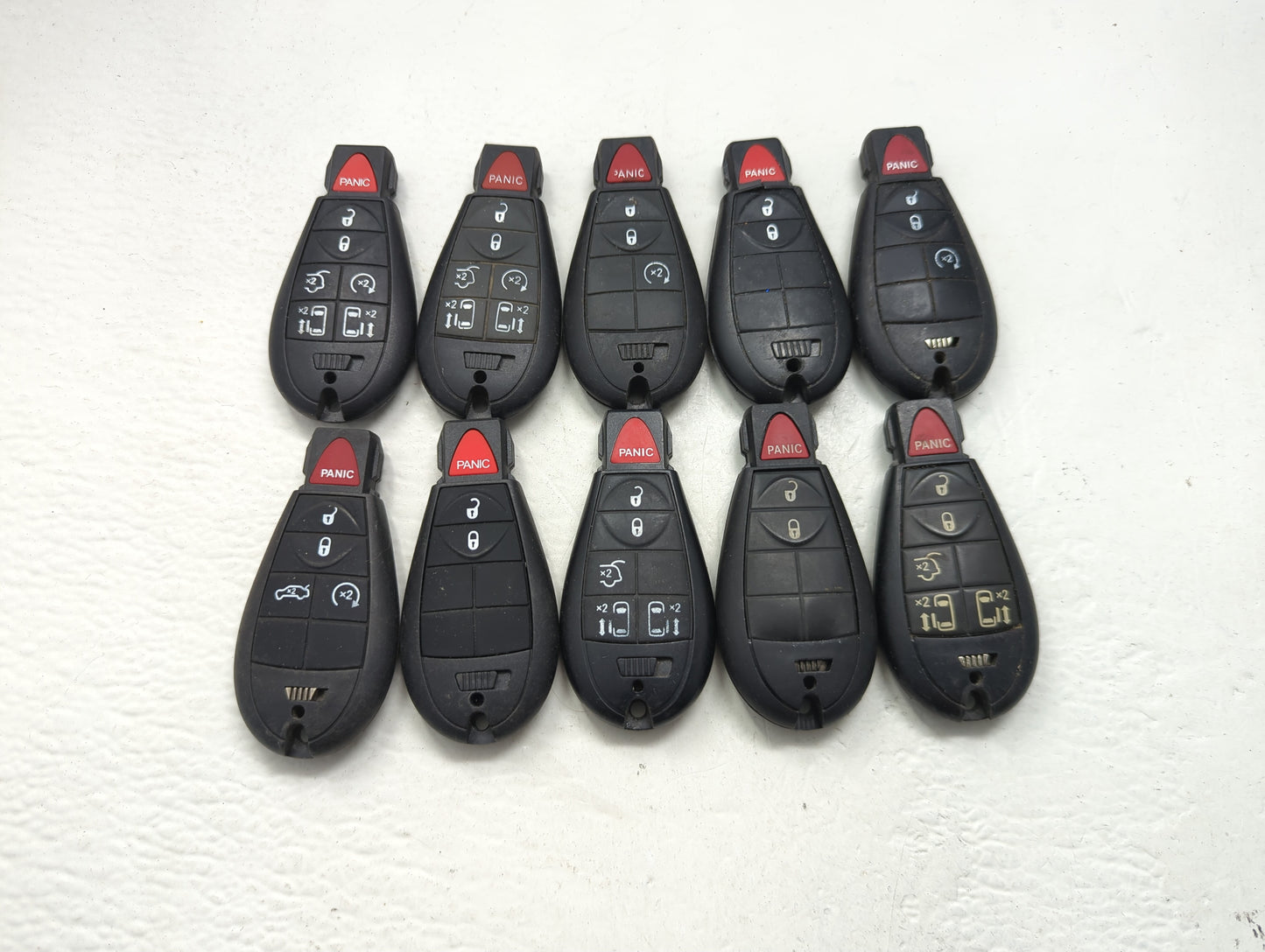 Lot of 10 Aftermarket Dodge/chrysler/jeep/ram Keyless Entry Remote Fob - Oemusedautoparts1.com