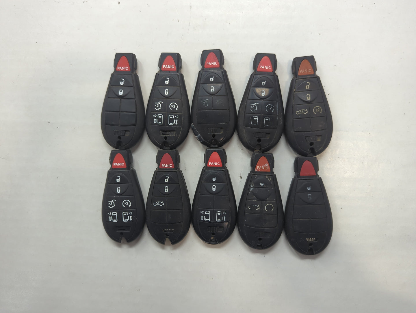 Lot of 10 Aftermarket Dodge/chrysler/jeep/ram Keyless Entry Remote Fob - Oemusedautoparts1.com