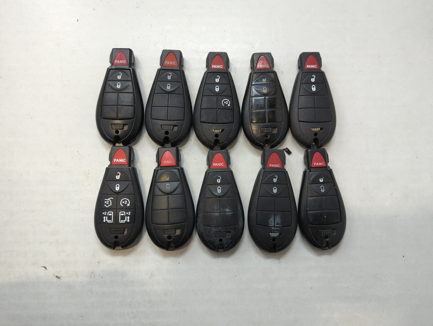Lot of 10 Aftermarket Dodge/chrysler/jeep/ram Keyless Entry Remote Fob - Oemusedautoparts1.com