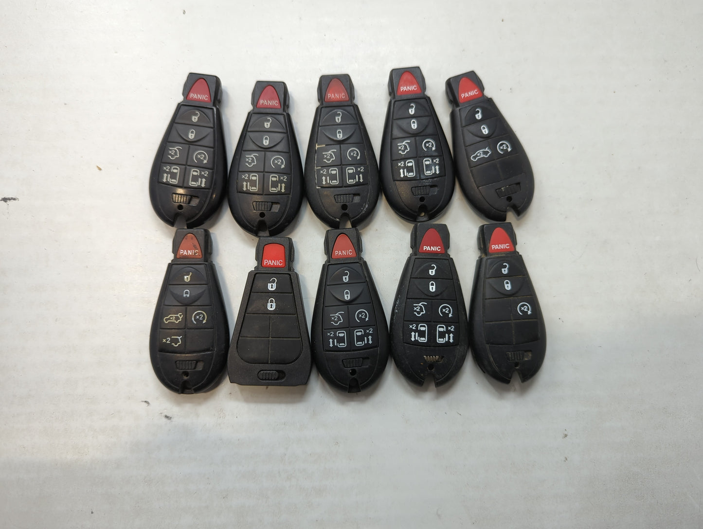 Lot of 10 Aftermarket Dodge/chrysler/jeep/ram Keyless Entry Remote Fob - Oemusedautoparts1.com