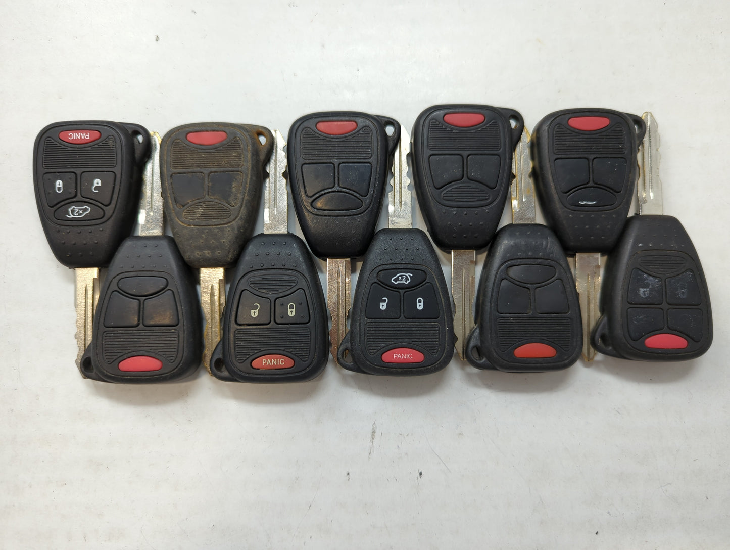 Lot of 10 Aftermarket Dodge/chrysler/jeep/ram Keyless Entry Remote Fob - Oemusedautoparts1.com