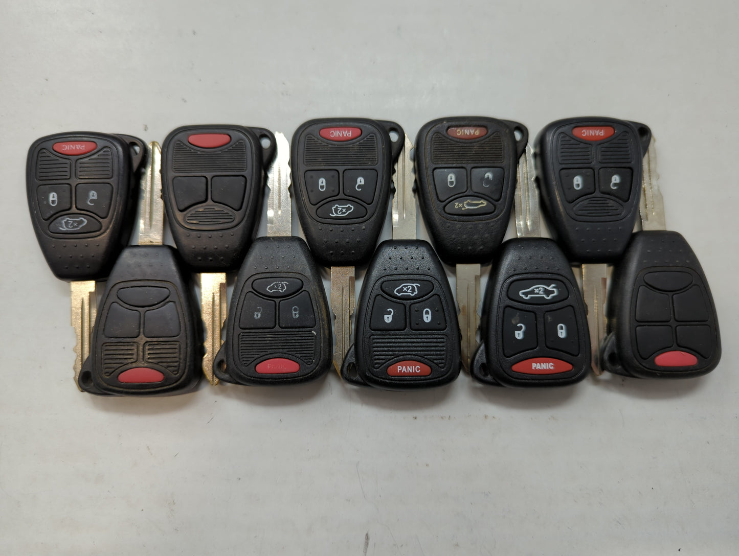 Lot of 10 Aftermarket Dodge/chrysler/jeep/ram Keyless Entry Remote Fob - Oemusedautoparts1.com