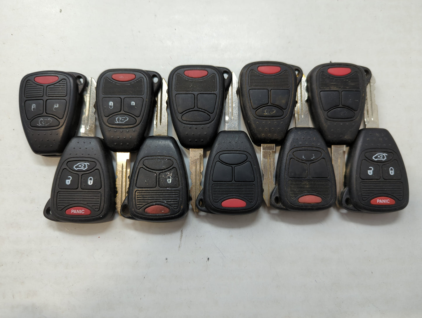 Lot of 10 Aftermarket Dodge/chrysler/jeep/ram Keyless Entry Remote Fob - Oemusedautoparts1.com