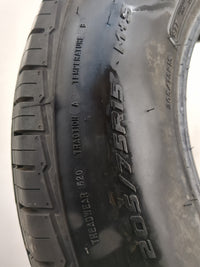 Used Tire 205/75R15 MASTERCRAFT STRATUS AS 97T - Tread Depth 11/32 - Oemusedautoparts1.com