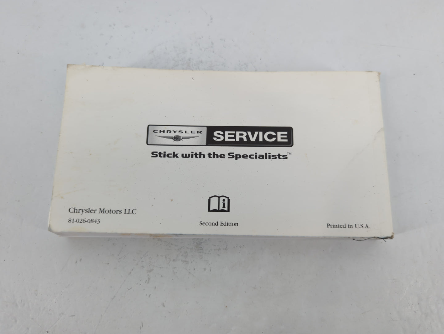 2008 Chrysler Chrysler R/t Owners Manual Book Guide P/N:81-026-0843 OEM Used Auto Parts - Oemusedautoparts1.com