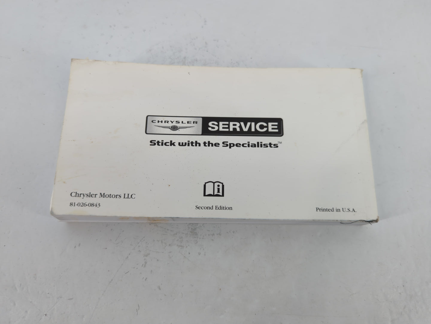 2008 Chrysler Chrysler R/t Owners Manual Book Guide P/N:81-026-0843 OEM Used Auto Parts - Oemusedautoparts1.com
