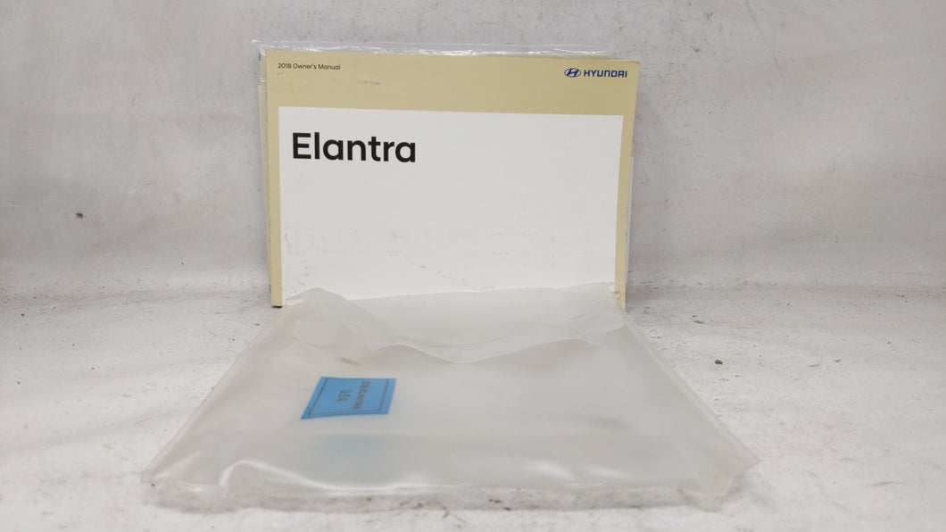 2018 Hyundai Elantra Owners Manual Book Guide OEM Used Auto Parts - Oemusedautoparts1.com