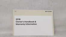 2018 Hyundai Elantra Owners Manual Book Guide OEM Used Auto Parts - Oemusedautoparts1.com