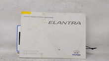 2018 Hyundai Elantra Owners Manual Book Guide OEM Used Auto Parts - Oemusedautoparts1.com