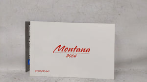 2004 Pontiac Montana Owners Manual Book Guide OEM Used Auto Parts - Oemusedautoparts1.com