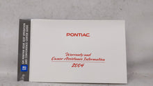 2004 Pontiac Montana Owners Manual Book Guide OEM Used Auto Parts - Oemusedautoparts1.com