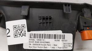 2018 Ford Focus Passeneger Right Rear Power Window Switch 1085503 - Oemusedautoparts1.com