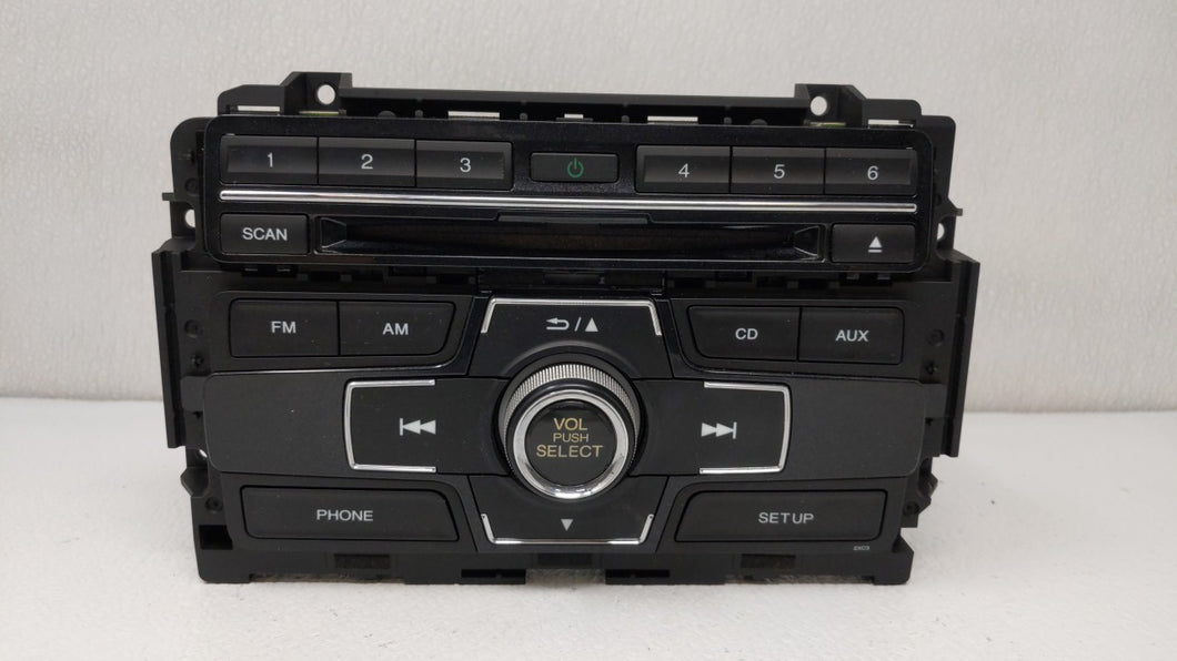 2013-2015 Honda Civic Radio AM FM Cd Player Receiver Replacement P/N:39100-TR3-A314-M1 39100-TS8-L314-M1 Fits 2013 2014 2015 OEM Used Auto Parts - Oemusedautoparts1.com