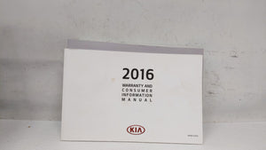 2016 Kia Optima Owners Manual Book Guide OEM Used Auto Parts - Oemusedautoparts1.com