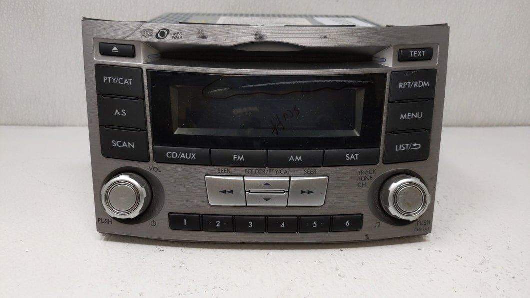 2012-2014 Subaru Legacy Radio AM FM Cd Player Receiver Replacement P/N:86201AJ61A Fits 2012 2013 2014 OEM Used Auto Parts - Oemusedautoparts1.com