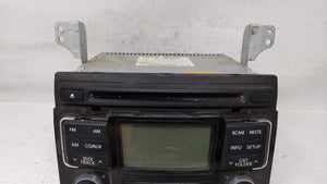 2011 Hyundai Sonata Radio AM FM Cd Player Receiver Replacement P/N:96180-3Q000 Fits OEM Used Auto Parts - Oemusedautoparts1.com