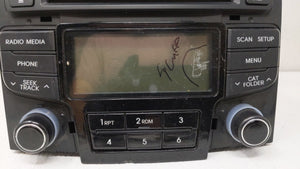 2012-2015 Hyundai Sonata Radio AM FM Cd Player Receiver Replacement P/N:96180-3Q6004X 96180-3Q600 Fits 2012 2013 2014 2015 OEM Used Auto Parts - Oemusedautoparts1.com