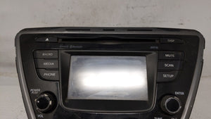 2014-2015 Hyundai Elantra Radio AM FM Cd Player Receiver Replacement P/N:961703X156GU 96180-3X165GU Fits 2014 2015 OEM Used Auto Parts - Oemusedautoparts1.com