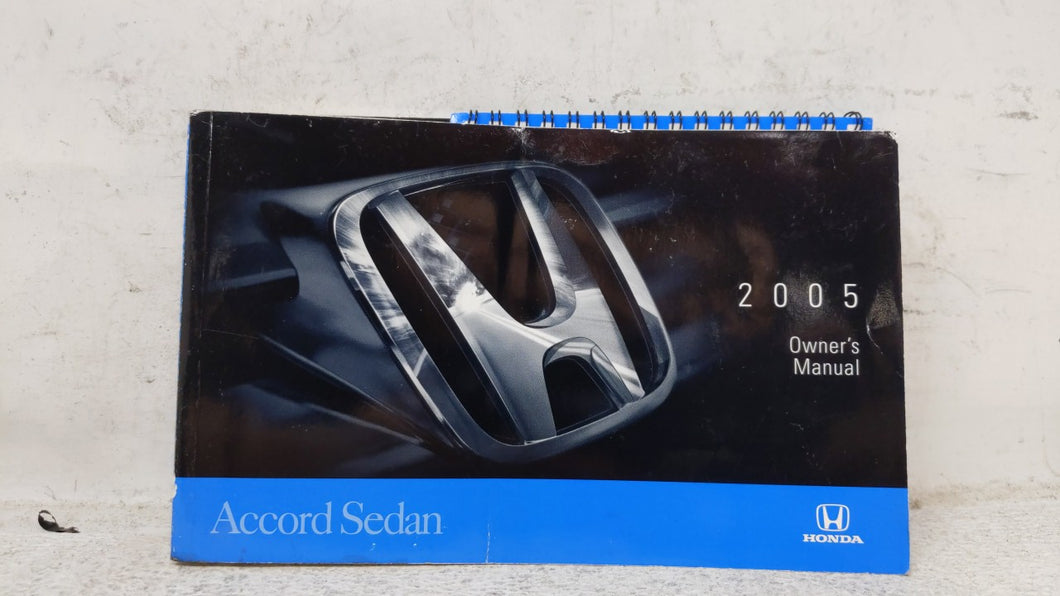 2005 Honda Accord Owners Manual Book Guide OEM Used Auto Parts - Oemusedautoparts1.com