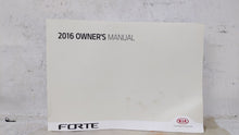 2016 Kia Forte Owners Manual Book Guide OEM Used Auto Parts - Oemusedautoparts1.com