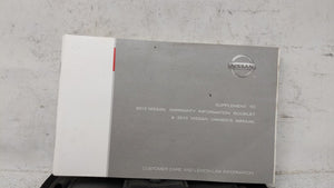 2010 Nissan Altima Owners Manual Book Guide OEM Used Auto Parts - Oemusedautoparts1.com