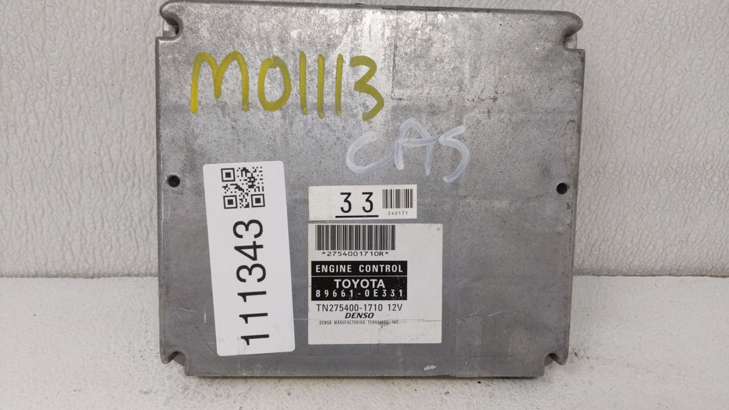 2009-2010 Toyota Highlander Engine Computer Ecu Pcm Ecm Pcu Oem 111343 - Oemusedautoparts1.com