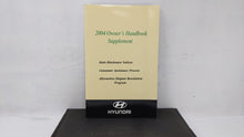 2004 Hyundai Sonata Owners Manual Book Guide OEM Used Auto Parts - Oemusedautoparts1.com