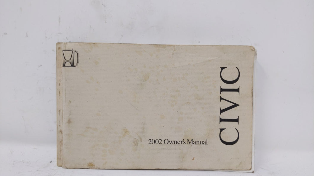 2002 Honda Civic Owners Manual Book Guide OEM Used Auto Parts - Oemusedautoparts1.com