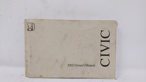 2002 Honda Civic Owners Manual Book Guide OEM Used Auto Parts - Oemusedautoparts1.com