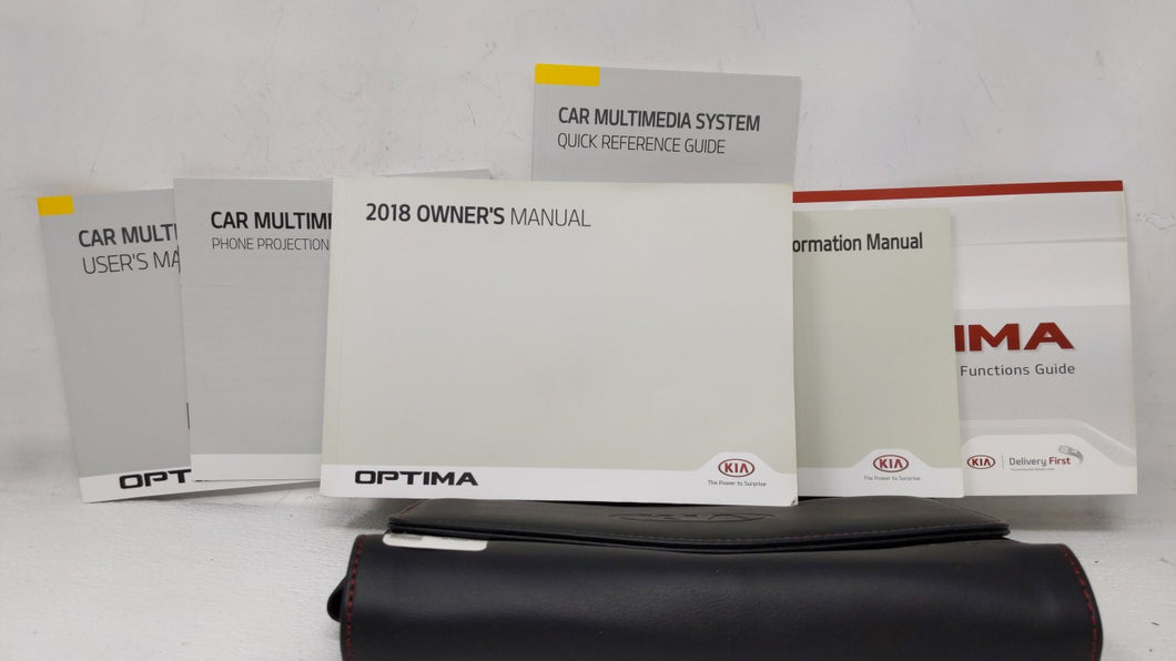 2018 Kia Optima Owners Manual Book Guide OEM Used Auto Parts - Oemusedautoparts1.com