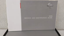 2008 Nissan Maxima Owners Manual Book Guide OEM Used Auto Parts - Oemusedautoparts1.com