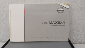 2008 Nissan Maxima Owners Manual Book Guide OEM Used Auto Parts - Oemusedautoparts1.com