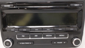 2011-2014 Volkswagen Jetta Radio AM FM Cd Player Receiver Replacement P/N:1K0 035 164 D 28352655 Fits OEM Used Auto Parts