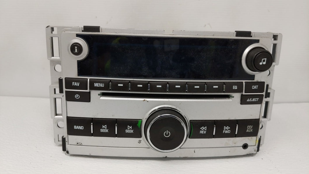 2009-2012 Chevrolet Malibu Radio AM FM Cd Player Receiver Replacement P/N:20919616 20834332 Fits 2009 2010 2011 2012 OEM Used Auto Parts - Oemusedautoparts1.com