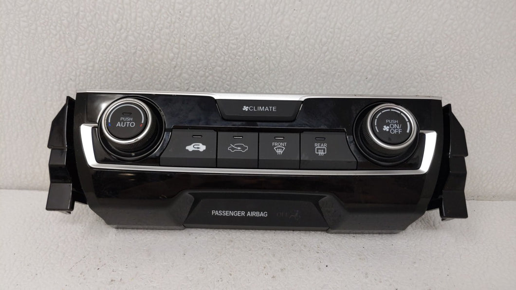 2016-2019 Honda Civic Ac Heater Climate Control Temperature Oem 120100 - Oemusedautoparts1.com