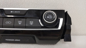 2016-2019 Honda Civic Ac Heater Climate Control Temperature Oem 120100 - Oemusedautoparts1.com