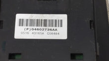 2006-2010 Jeep Grand Cherokee Master Power Window Switch Replacement Driver Side Left Fits OEM Used Auto Parts - Oemusedautoparts1.com