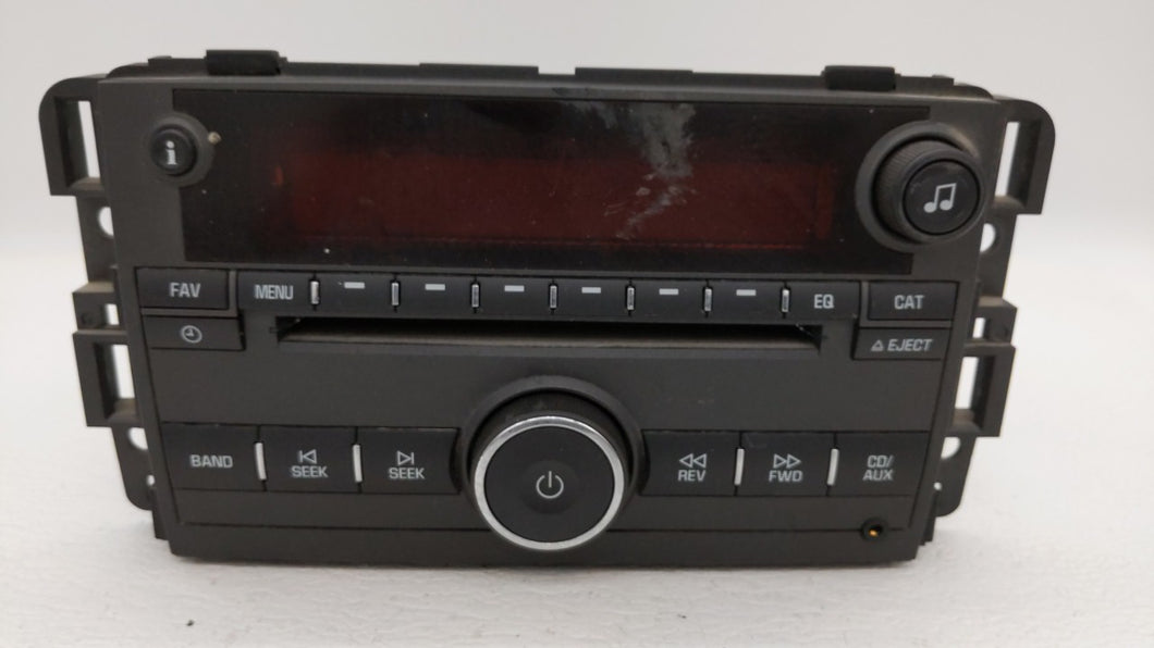 2009 Pontiac Torrent Radio AM FM Cd Player Receiver Replacement P/N:25994583 Fits OEM Used Auto Parts - Oemusedautoparts1.com