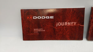 2009 Dodge Journey Owners Manual Book Guide OEM Used Auto Parts - Oemusedautoparts1.com