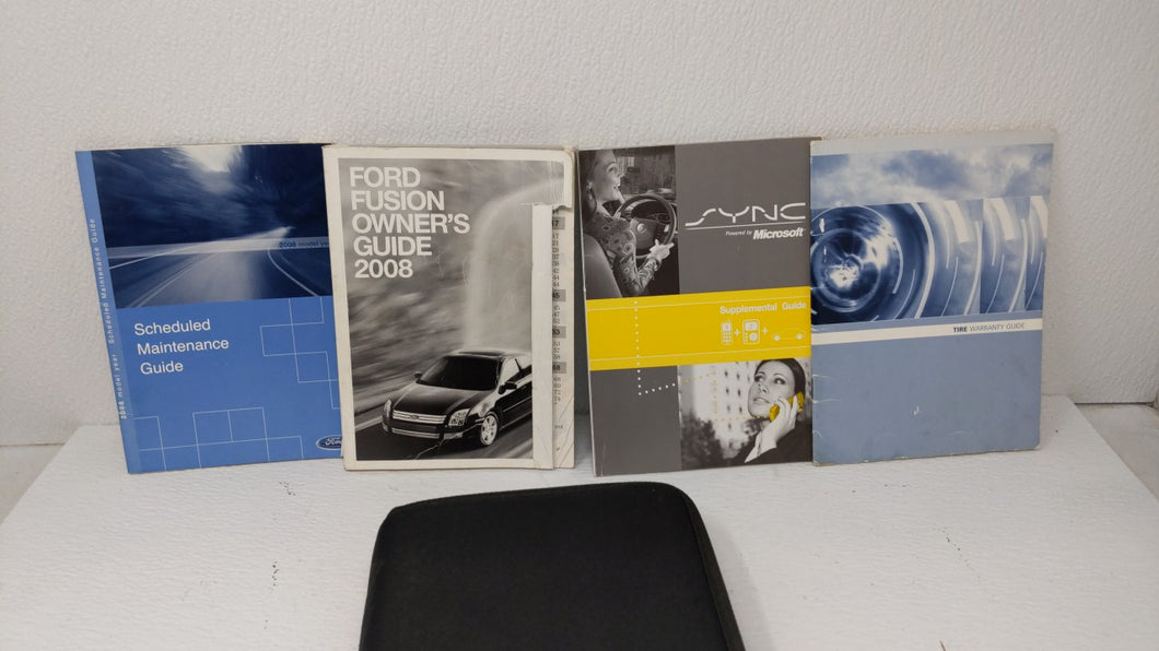 2008 Ford Fusion Owners Manual Book Guide OEM Used Auto Parts - Oemusedautoparts1.com