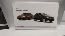 2010 Subaru Legacy Owners Manual Book Guide OEM Used Auto Parts - Oemusedautoparts1.com